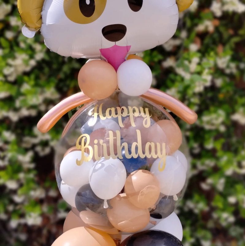 Puppy Happy Birthday Bubble